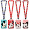 NTEVXZ 4pcs Cartoon Mouse Lanyard mit Kartenhalter, Anime Lanyard, Schlüsselband mit Kartenhalter, mit Abzeichen Halter für Ausweis, Ausweishalter, Schlüssel