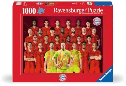 Ravensburger Puzzle 12001221 - FC Bayern München Saison 2024/25-1000 Teile FC Bayern München Puzzle für Erwachsene und Kinder ab 14 Jahren