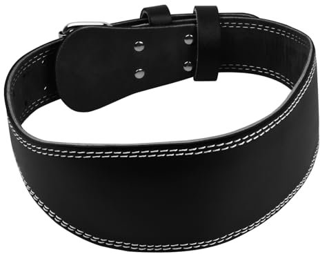 Ceinture d'haltérophilie en Cuir,Cuir D'haltérophilie Belt,Ceinture de Force,Ceinture Cuir Powerlifting(Ceinture de Musculation, Sangle D'haltérophilie et Ceinture de Fitness,Accessoires)