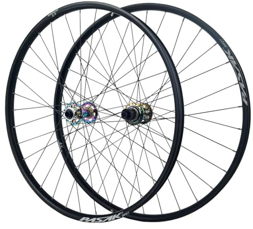 Mountainbike Laufradsatz 26/27,5/29 Zoll Räder, Leichtmetall Scheibenbremse Abgedichtetes Lager Fahrradrad 7–12 Gang Kassette 32H Felge (Farbe : 110 * 148MM, Size : 29 inch)