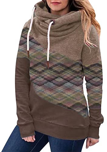Black of Friday Damen Sale Angebote Hoodie Jacke Blau Damen Sweatshirt Damen Warm Mit Kapuze Sweatshirt Damen Bunt Longpullover Mädchen Oversize Langarmshirt Damen Groesse M Damen Große Größen Sale