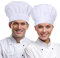 2 Stück Kochmütze Herren und Damen Verstellbare Unisex Chef Kochmütze aus Baumwolle Professionelle Küchenuniform für Restaurant Kochen und Backen für den täglichen Gebrauch in der Gastronomie(Weiß)