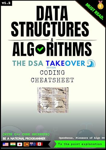 Data Structures and Algorithms: Coding Cheatsheet: The DSA Takeover Edition [preview] (Day before Coding Interview [DCI]: CODING INTERVIEW PATTERNS Book 1)