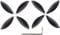 Tissting 8 Stück Propeller-Drohnenblätter, CW CCW Schnellverschluss-Propeller-Requisiten, Quadrocopter-Blätter, Vorder- und Rückseite, Propellerblätter, Quadrocopter-Zubehör