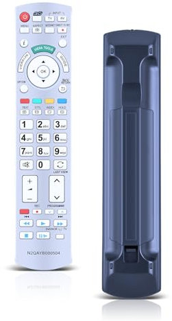 CLVIZCXOM TV Fernbedienung Kompatibel mit Panasonic Fernbedienung Geeignet für N2QAYB000504 Fernseher TV Remote Control