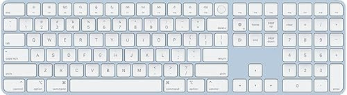 Teclado Apple Magic con Touch ID y Teclado numérico (QWERTY en Inglés) Azul (Reacondicionado)