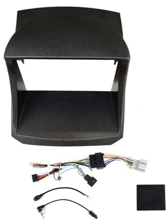 Bekuyu Car Fascia Radio Panel For F&ord For Fiesta Mk6 MK7 2009-2017 Car Radio Fascias Frame 9 Inch 2DIN Stereo Panel 16PIN Wiring Harness Power Cord Canbus Decoder(Frame Canbus 12-17)