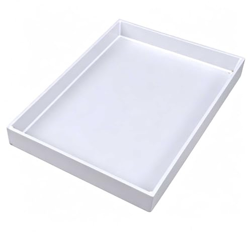 QSNYJPL Wasserschale, Auffangwanne Kunststoff PP, Auffangwanne Waschmaschine, Versiegelt und Auslaufsicher, Auffangschale für Labore, Haushalte, Küchen(30x20cm/12x8in)