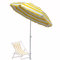 Grand parasol de plage inclinable d'extérieur 160 cm, résistant aux UV, petit parasol rayé à hauteur réglable, pour jardin, piscine, fête