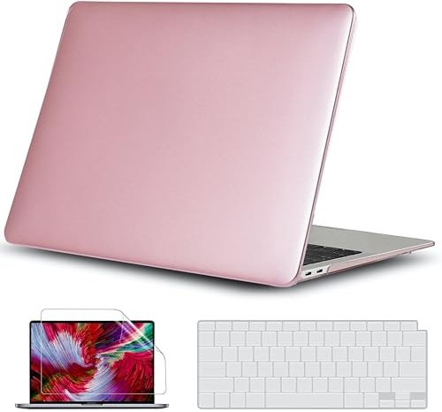 GVTECH Hülle kompatibel mit MacBook Pro 14 M5 M4 M3 M2 M1 Pro/Max 2025-2021 A3434 A3112 A3185 A3401 A2918 A2779 A2442, Hartschalen-Schutzhülle, Tastaturabdeckung, Displayschutzfolie, Metal-Roségold