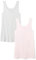 Amazon Essentials Women's Slim-Fit Vest, Pack of 2, Light Grey Heather/Light Pink, L