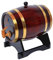 1.5 Liter Whiskey Barrel Dispenser Wood Oak Aging Wine Barrel Decanter for Serving Table Home Accent Display Storage of Spirits, Liquors, Whiskey Retro