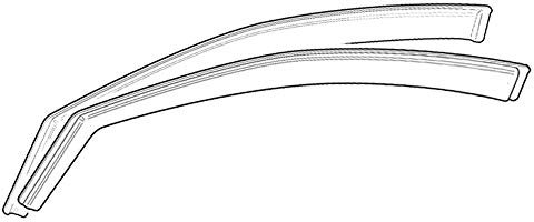 AREARICAMBI ANTIVENTO COMPATIBILE CON PANDA 3p 1986 AL 2003 FUME COPPIA ANTERIORE