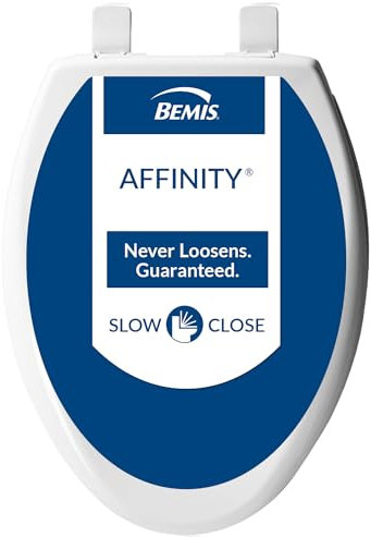Bemis 1200E4 000 Toilet Seat, 1 Pack Elongated, White