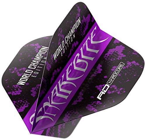 Snakebite World Champion Edition Black Hardcore Flights (3 Sätze pro Packung)