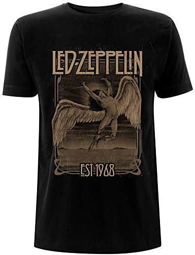 Led Zeppelin Faded Falling Official Tee T-Shirt Mens Unisex (Medium) Black
