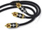 EMK RCA Y-Adapter-Stereo-Audiokabel, Subwoofer/Koaxial-Audiokabel Superb Sounds Qualität mit goldenen Steckern (1M, Cinch zu 2x Cinch, schwarz)