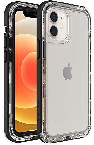 LifeProof Next Series Schutzhülle für iPhone 12 Mini, Schwarz/Transparent