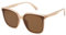 SOJOS Sonnenbrille Herren Damen Verspiegelt, Retro Vintage Groß Eckig Schwarz Coole Klassisch Rechteckig UV400 Schutz Unisex Brille SJ2157, Braun/Braun