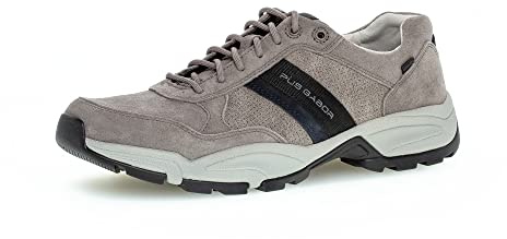 pius gabor Herren Sneaker Low,Halbschuhe,Wechselfußbett,zertifiziertes Leder,Halbschuhe,straßenschuhe,Strassenschuhe,Stone,40.5 EU / 7 UK