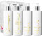 Print Maniacs White Mrs Hinch Inspired Personalised 500ml Pump Bottles Bathroom Lotion Kitchen Set Shampoo Conditioner (Set 4 His Her, F2 ) (Gold)