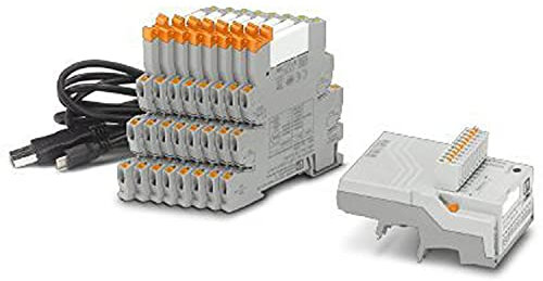 PHOENIX CONTACT PLC-LOGIC-STARTERKIT3 Logic Starterkit3, Acht Relaisausgangsklemmen mit Push-in-Anschluss, 250V AC/DC, max. 6A