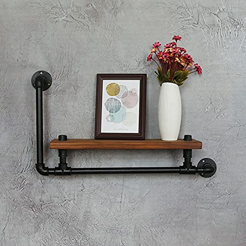 Futchoy Vintage Holz Wandregal Wand Wand hängen Rohr,Teiler Blumenständer,Wandmontage,aus Tief karbonisierte Südkiefer