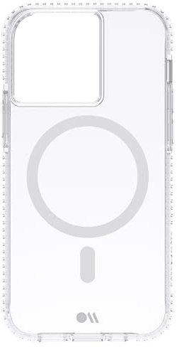 Case-Mate Tough Plus MagSafe Case protective cover compatible with Apple iPhone 13 Pro case clear [Shockproof | MagSafe optimized | 15 ft drop protection | Plant-based materials] - Clear