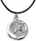 dtylean Airtag Collier pour Enfants – Ne perdez jamais Vos Enfants – Porte-étiquette en TPU Souple argenté avec Cordon en Cuir Noir de 50,8 cm avec Fermoir (argenté/Noir)