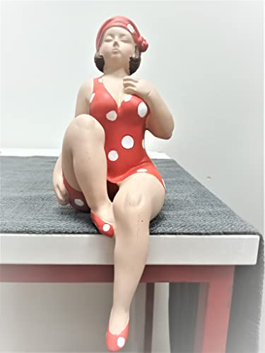 GILDE Skulptur Badenixen rot