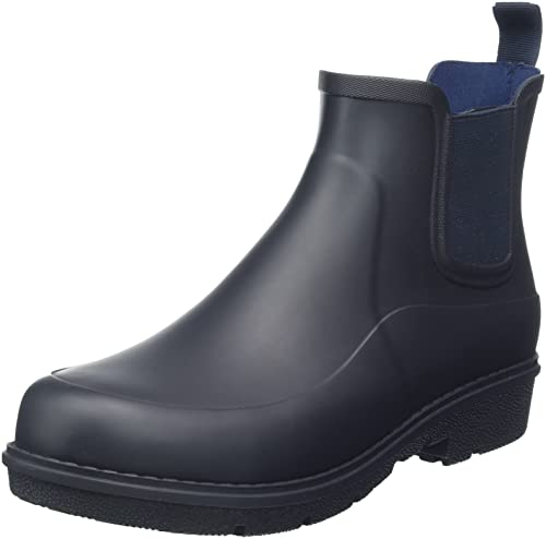 Fitflop Damen WONDERWELLY Chelsea Boots Stiefelette, Midnight Navy, 36 EU