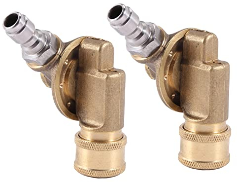 shanpu 2 x accoppiatore girevole per ugello idropulitrice, attacco per pulizia grondaia, 240 gradi, 4500