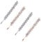 4 Pieces Rhinestone Bobby Pins Bling Crystal Metal Hair Clips Grips Slide Single Row Slim Diamante Rhinestone Bobby Pin for Brides Girls (4, Silver/Rose Gold)