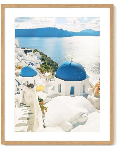 Axeman 22x28 Picture Frame with Mat for 18x24, Oak