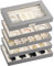 ProCase Schmucktablett stapelbar, 5 Tier Jewellery Organizer mit Deckel für Ohrringe Armbänder Uhren Lippenstifte Ringe, stapelbar Schmucktablett für Kommode Schublade Aufbewahrung -Grau