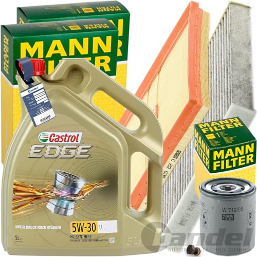 Inspektionspaket + 5L 5W30 Motoröl passend für Golf 7 1.0 TSI