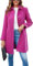 Abrigo de Mujer Elegante de un Solo Pecho Abrigo de Manga Larga para Mediados de Invierno Abrigo de Oficina (Rojo,S)