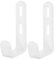 ASAKKURA 2pcs Bed Ladder Hook Wall Storage Hooks Bed Ladder Bracket Hardware Loft Bed Ladder Hanger Hose Hanger Hook Bunk j Hooks Hose Holder Bed Side Replacement Ladder Rv Hooks Iron White
