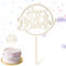Zeaicos Cake Topper, Happy Birthday Cake Topper aus Holz Kuchendeko, Torten Topper Geburtstag für Mädchen Jungen Frauen Mann