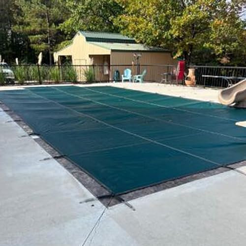 JLXJYS Bâches pour Piscine Hiver Rectangle Couverture de Sécurité pour Piscine pour Piscines Enterrées, Longueur 6ft/10ft/13ft/16ft/19ft/23ft/26ft(2m x 3m(6ftx10ft))