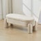 chairus Upholstered Storage Ottoman Seat Velvet Window Bench Corner Bench for Bedroom Living Room (Khaki)