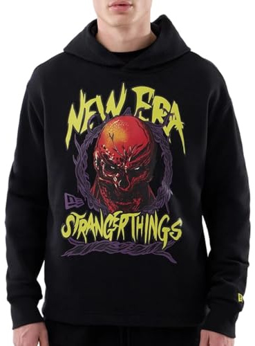 New Era Stranger Things Vecna Graphic Hoody Black