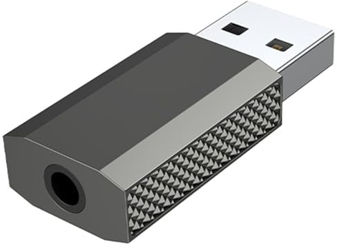WZBHCZLJ Kleine USB Auf TRRS Auxiliary Port Adapter Ersatz Für Externe Soundkarte Kunststoffstruktur Geeignet Für Laptop USB Sound Adapter Für PC