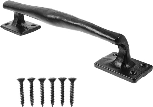 SHINEOFI Poignée de Porte Coulissante Rustique pour Portes de Garage et Portails Poignée en Bois