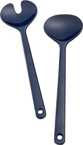 BRUNNER 0830039N.C8C Juego de Cubiertos para Ensalada de melamina, diseño Azul cósmico