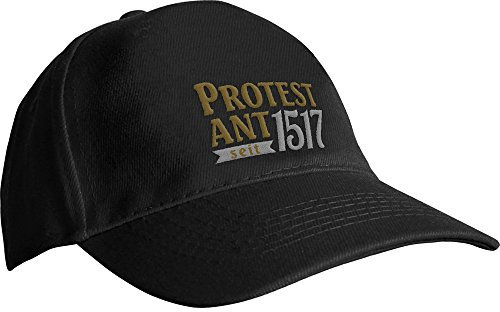 Baseballcap mit Einstickung - Martin Luther Protest Ant 1517-69283 schwarz