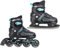 CROXER Optima 2in1 Schlittschuhe Inline Skates Inliner für Kinder Erwachsene verstellbar (Black/Mint, 39-42 (24cm-26,5cm))