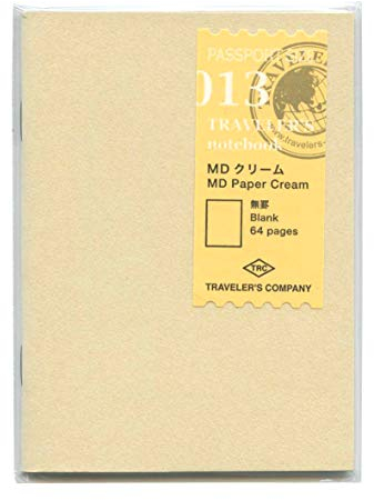 MD Paper Cream Notebook - Refill 013 per Traveler's Notebook Passport Size