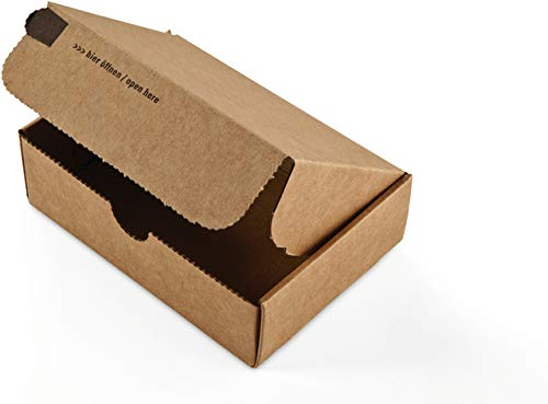 ColomPac® Versandkarton, Modulbox, Wellpappe, 1wellig, E, selbstklebend, 160 x 107 x 48 mm, innen: 140 x 101 x 43 mm, braun (20 Stück), Sie erhalten 1 Packung á 20 Stück