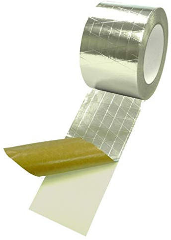 GGR Supplies FSK Reinforced Aluminum Foil Tape, 6 Inch x 50 Yards, 6.8 Mil